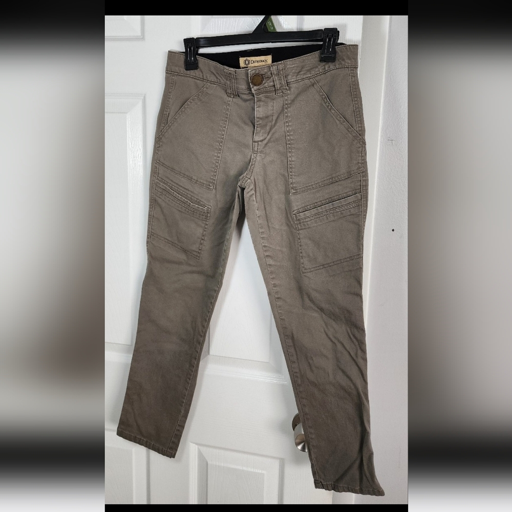Democracy Women Pants 4 AB TECHNOLOGY Inseam 26" Hiking Outdoor Utility Green